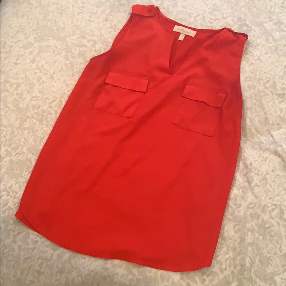 Silky Red Tank